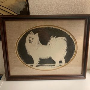 Vintage Framed Pomeranian Print • Don Northcutt